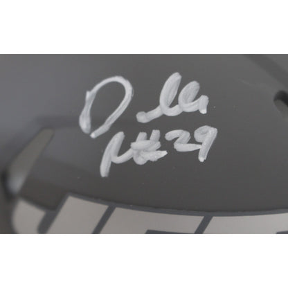 Darrelle Revis Autographed New York Jets Slate Mini Helmet