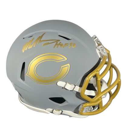 Mike Singletary Chicago Bears Signed Slate Alternate Mini Helmet