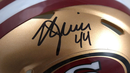 Kyle Juszczyk Signed San Francisco 49ers Black Speed Mini Helmet