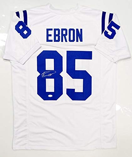 Eric Ebron Signed White Custom Football Jersey