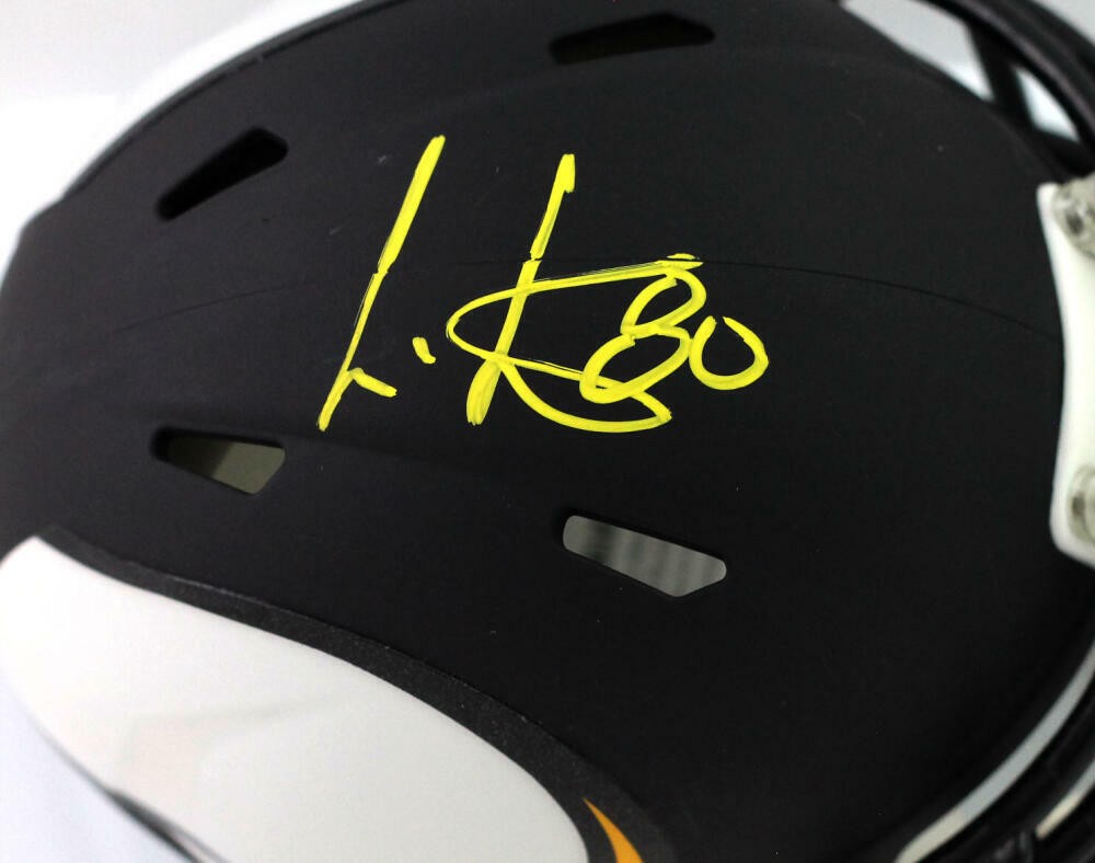 Cris Carter Signed Minnesota Vikings AMP Speed Mini Helmet