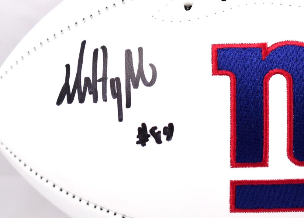Jalin Hyatt Signed New York Giants Logo Football (Black)