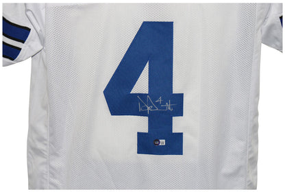 Dak Prescott Autographed Dallas Cowboys Custom Jersey (White)