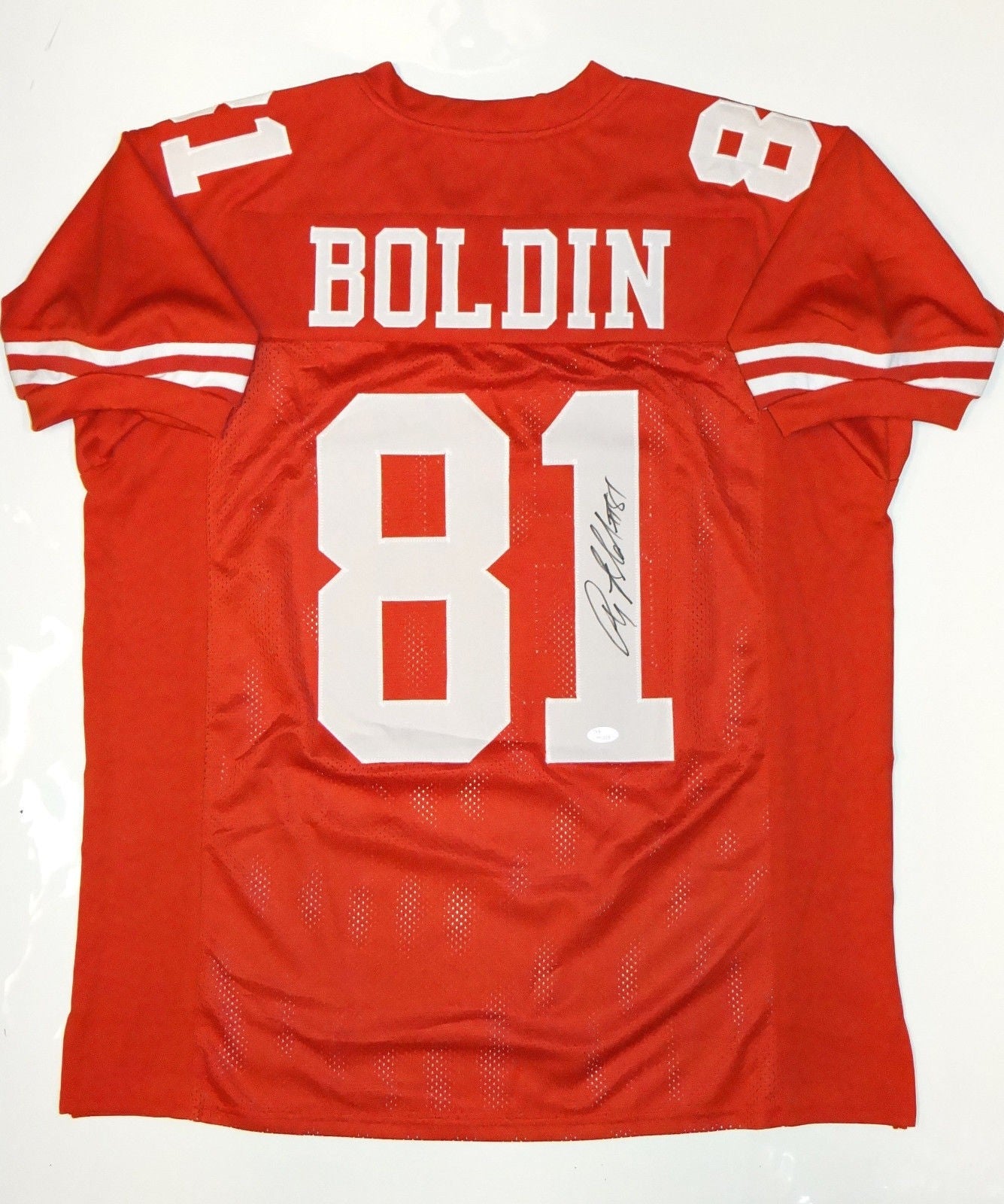 Anquan Boldin Signed Red Custom Jersey