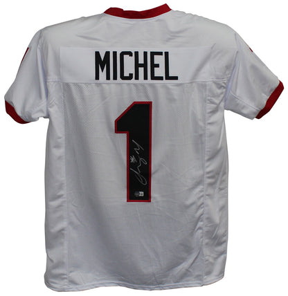 Sony Michel Autographed Georgia Bulldogs Style Custom Jersey