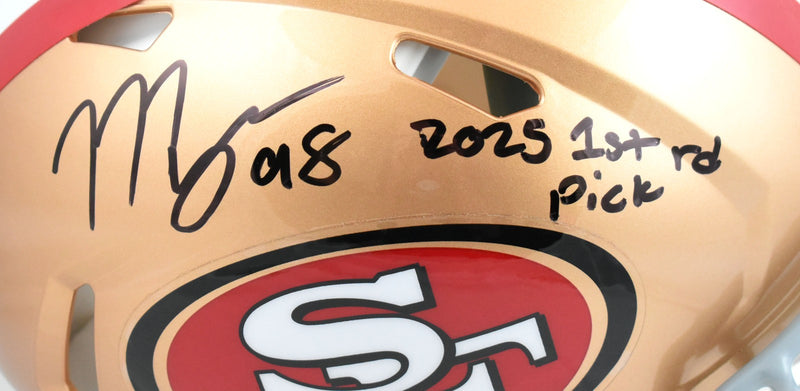 Mykel Williams Signed San Francisco 49ers Full Size Speed Authentic Helmet