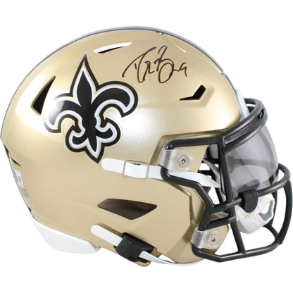Drew Brees Autographed New Orleans Saints Mid-Size Helmet