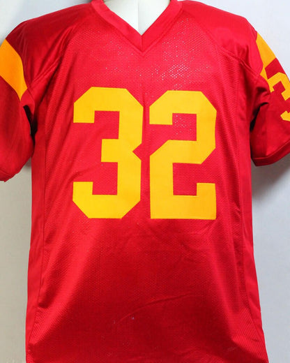 O.J. Simpson Autographed Maroon Custom Stat Jersey