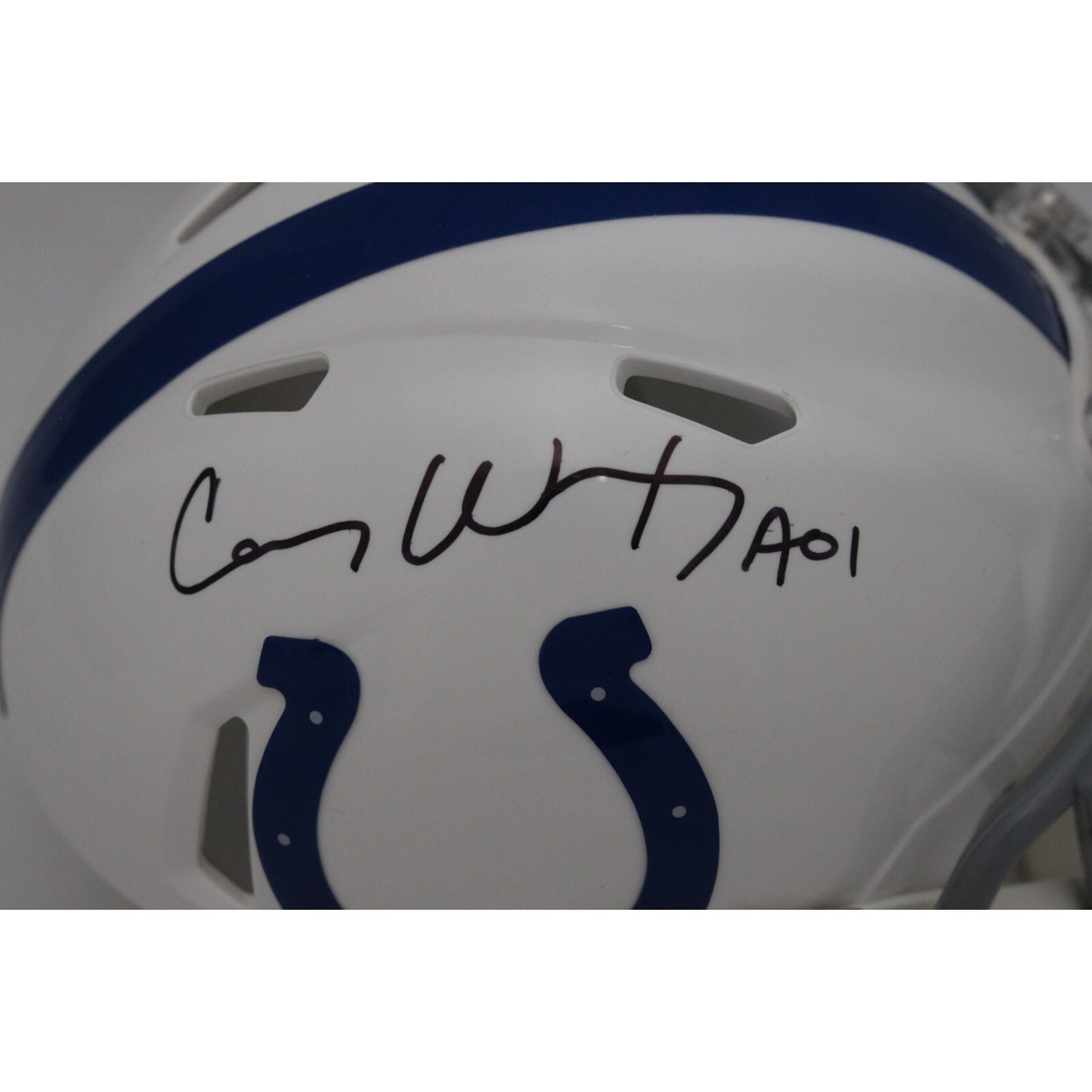 Carson Wentz Indianapolis Colts Signed Mini Helmet (AIO Inscription)