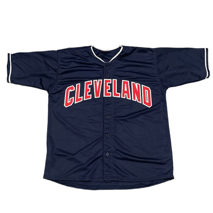 Omar Vizquel Autographed Cleveland Custom Jersey (11x Gold Glove)