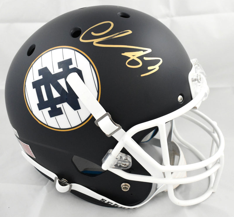 Chase Claypool Autographed Notre Dame Fighting Irish Full Size Helmet