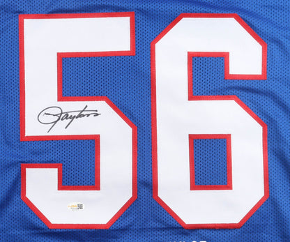 Lawrence Taylor Signed New York Giants Custom Stat Jersey (JSA)