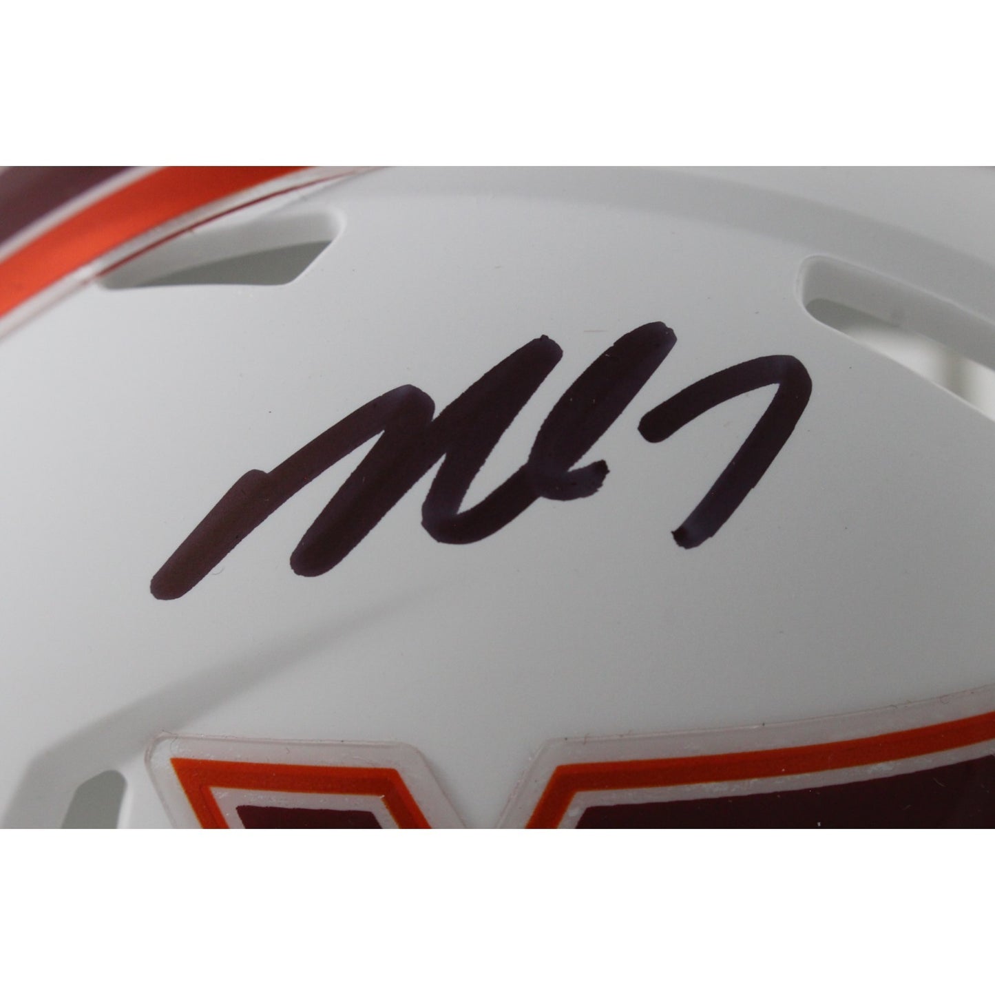 Michael Vick Signed Virginia Tech Hokies Speed White Mini Helmet