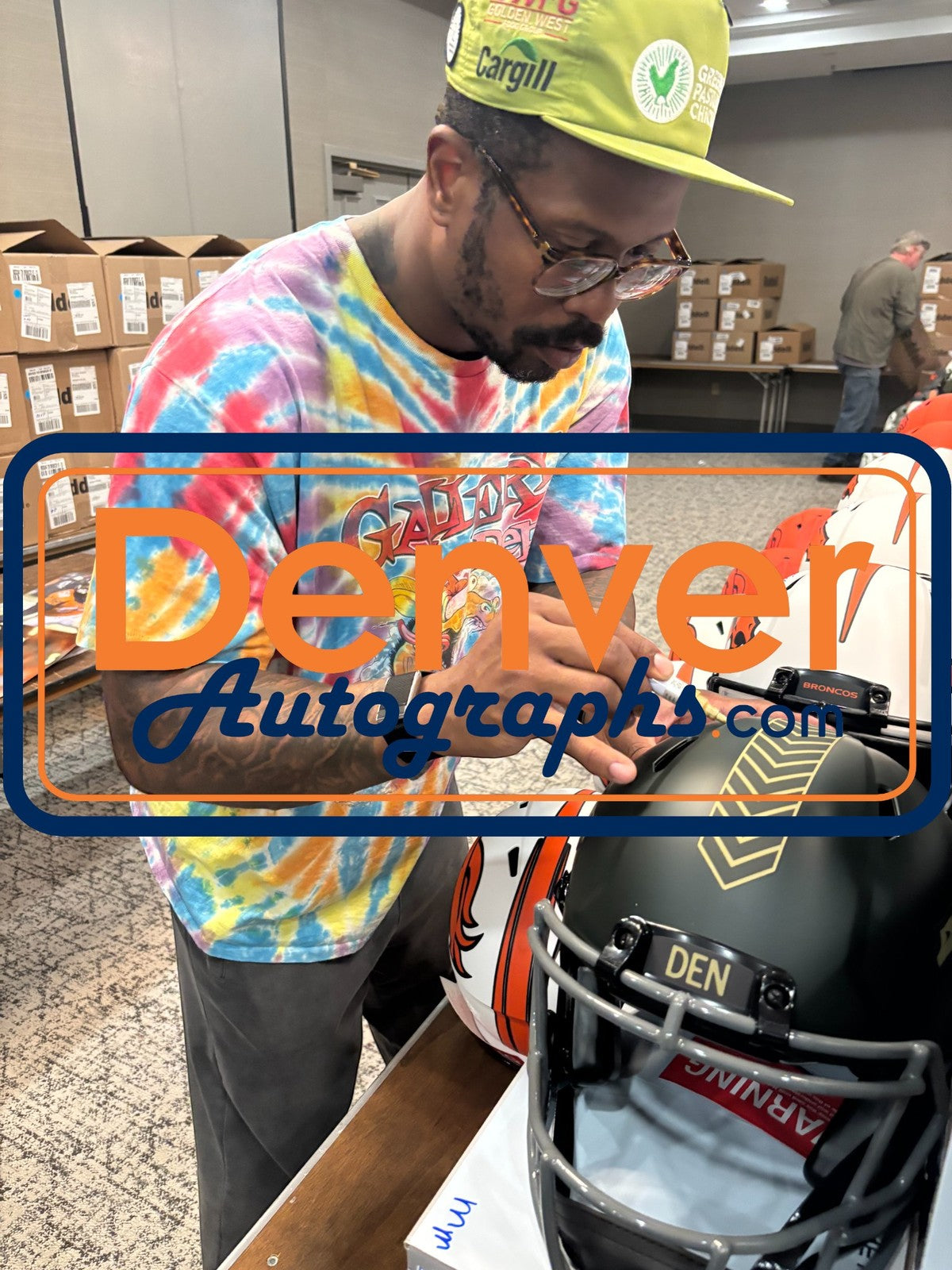 Von Miller Signed Denver Broncos 2025 Salute to Service Authentic Helmet