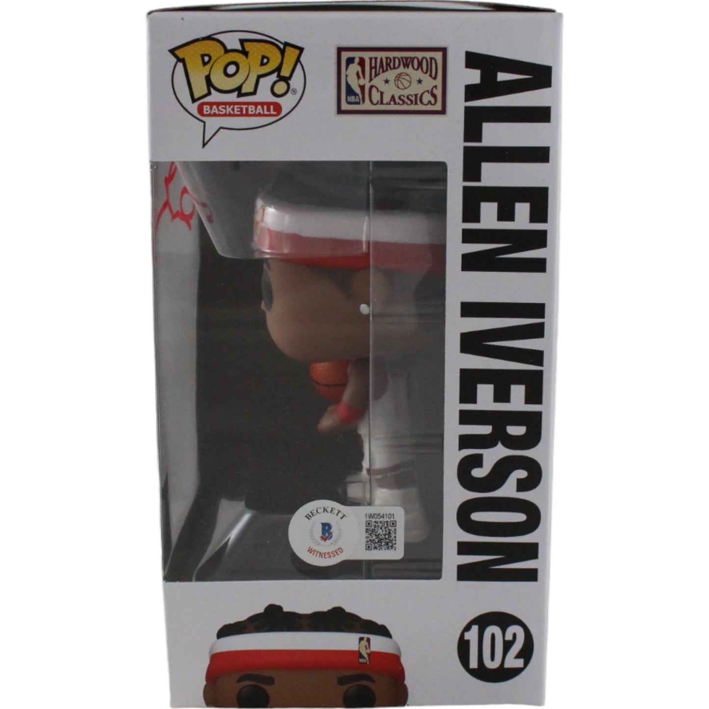Allen Iverson Signed Philadelphia 76ers Funko Pop #102