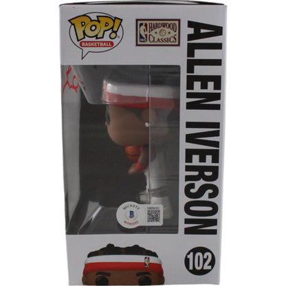 Allen Iverson Signed Philadelphia 76ers Funko Pop #102