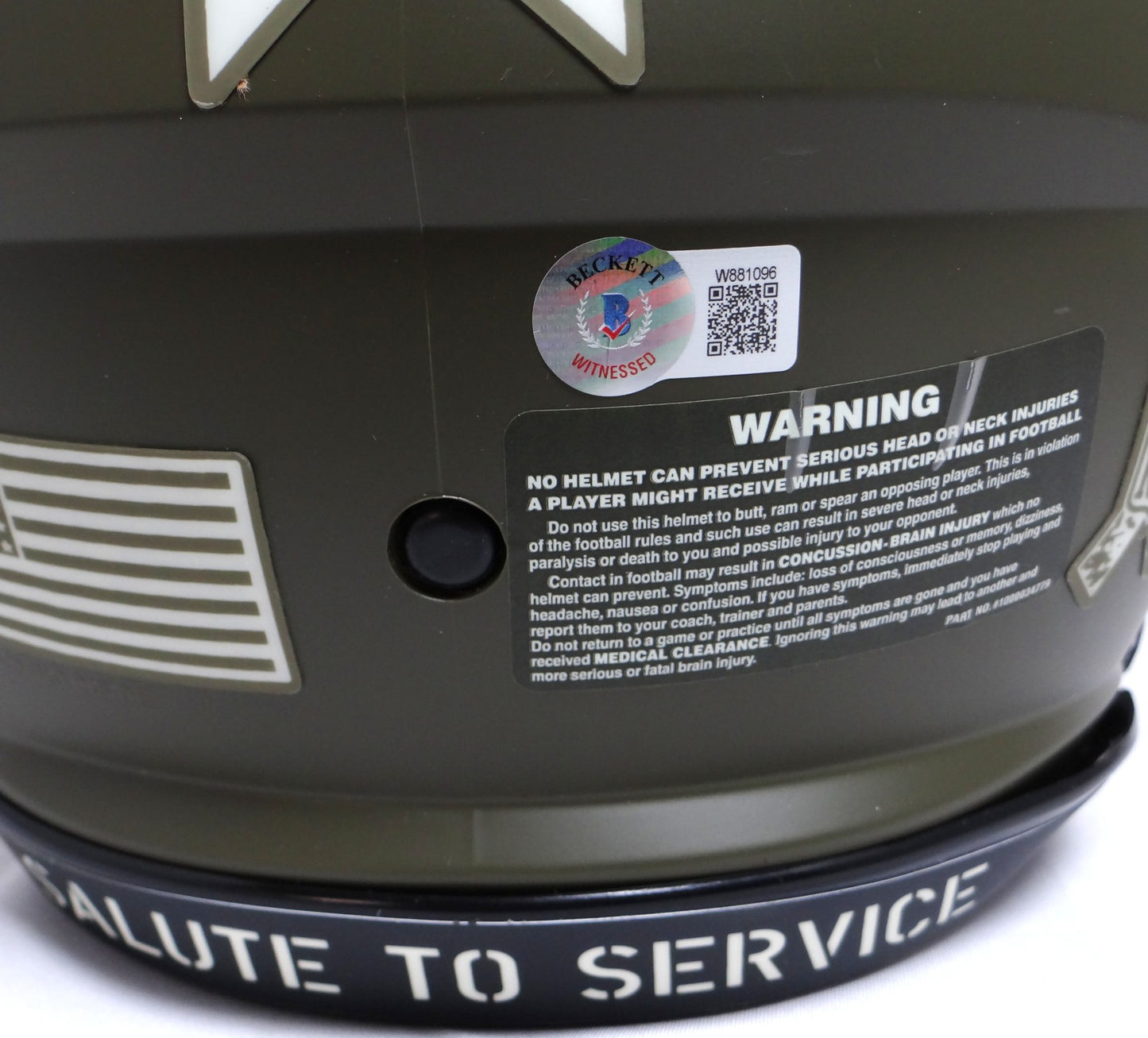Mike Evans Signed Tampa Bay Buccaneers Salute to Service Full Size Helmet