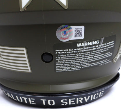 Mike Evans Signed Tampa Bay Buccaneers Salute to Service Full Size Helmet