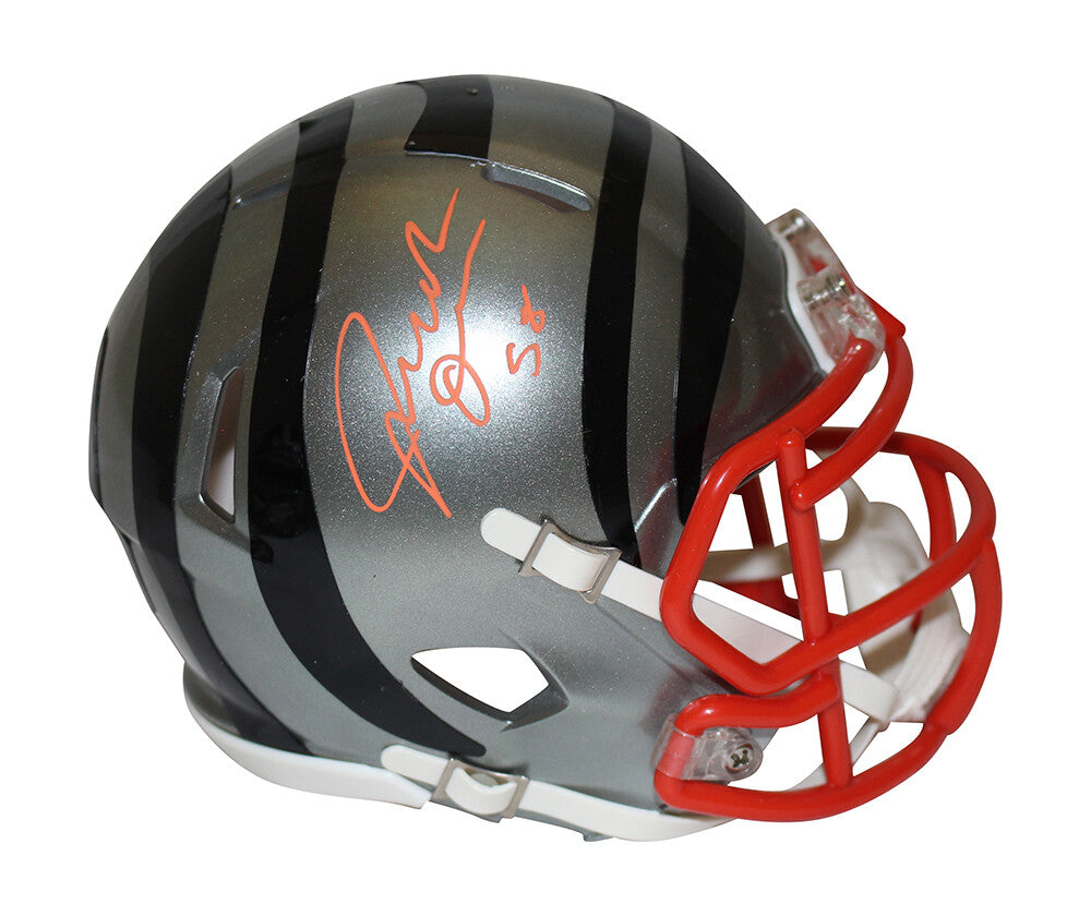 Joseph Ossai Cincinnati Bengals Autographed Flash Mini Helmet Beckett