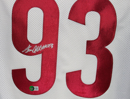 Jonathan Allen Washington Commanders Autographed White Custom Jersey