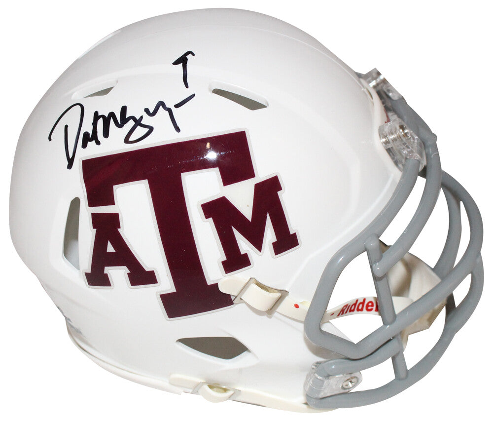 Dat Nguyen Signed Texas A&M Aggies White Speed Mini Helmet (Beckett)
