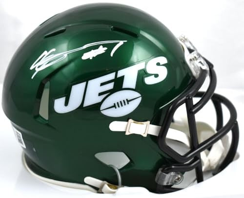 Ahmad Sauce Gardner Signed New York Jets White Speed Mini Helmet