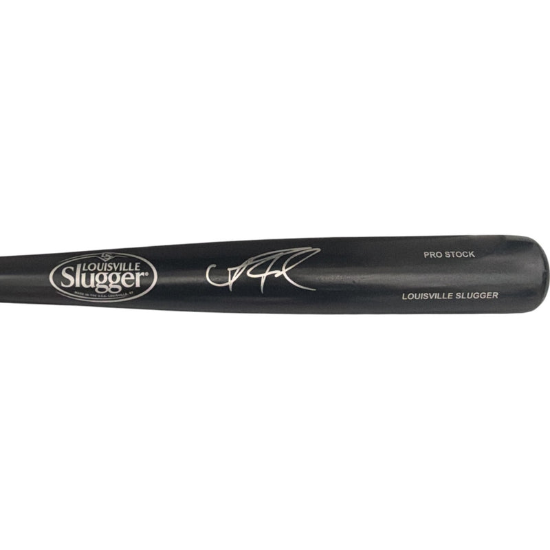 Andrew Fischer Signed Milwaukee Brewers Black Louisville Slugger Bat