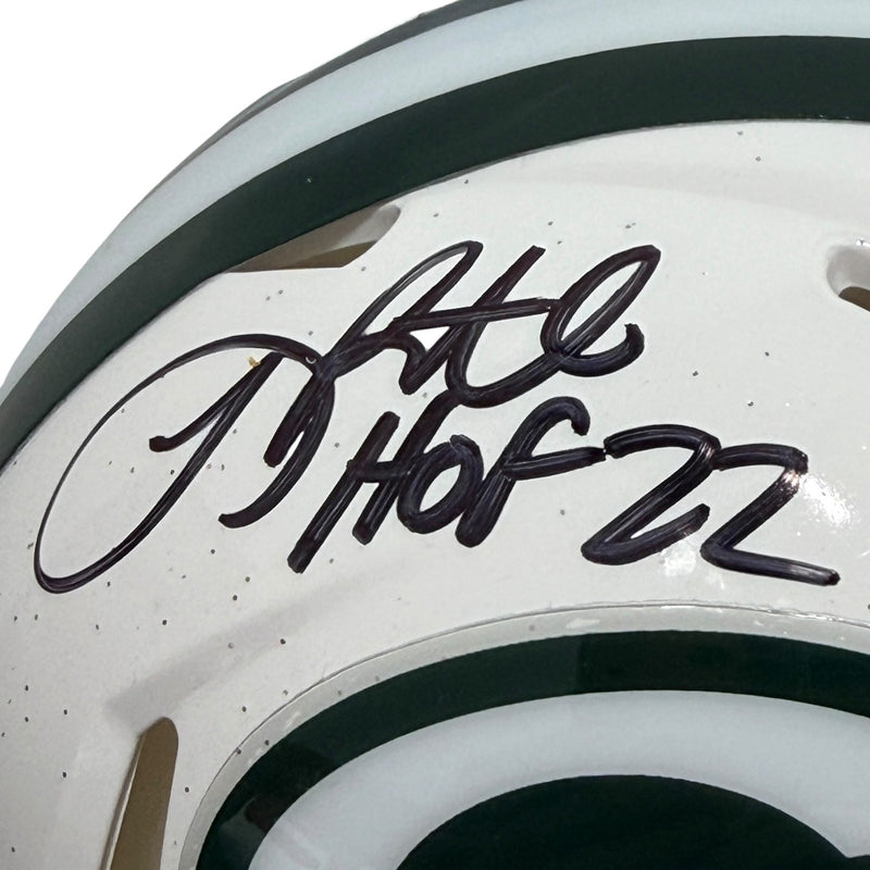LeRoy Butler Signed Green Bay Packers Alt White Mini Helmet (HOF 22) JSA