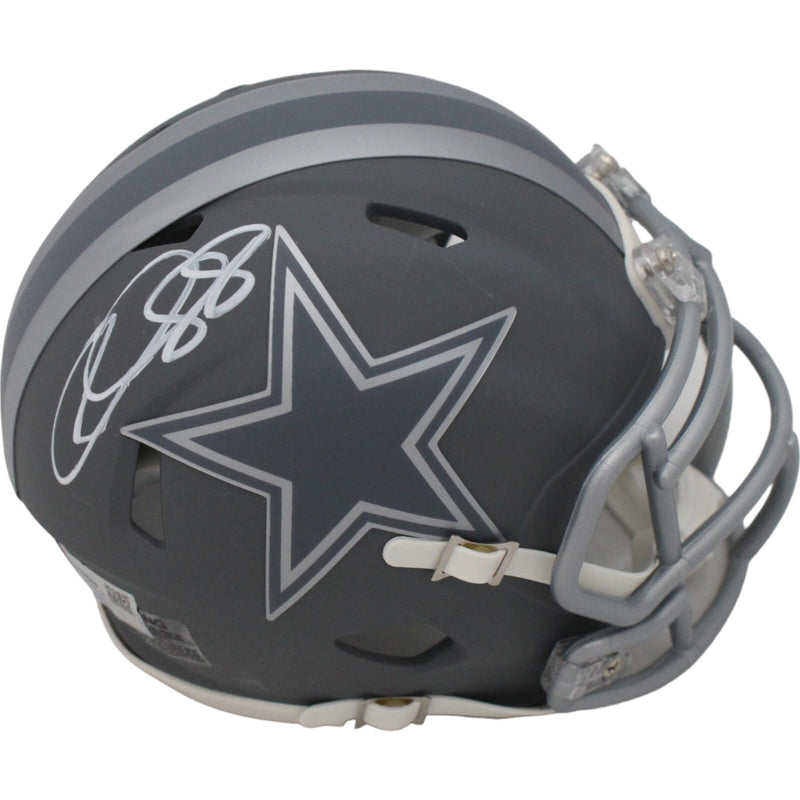 CeeDee Lamb Signed Dallas Cowboys Slate Mini Helmet