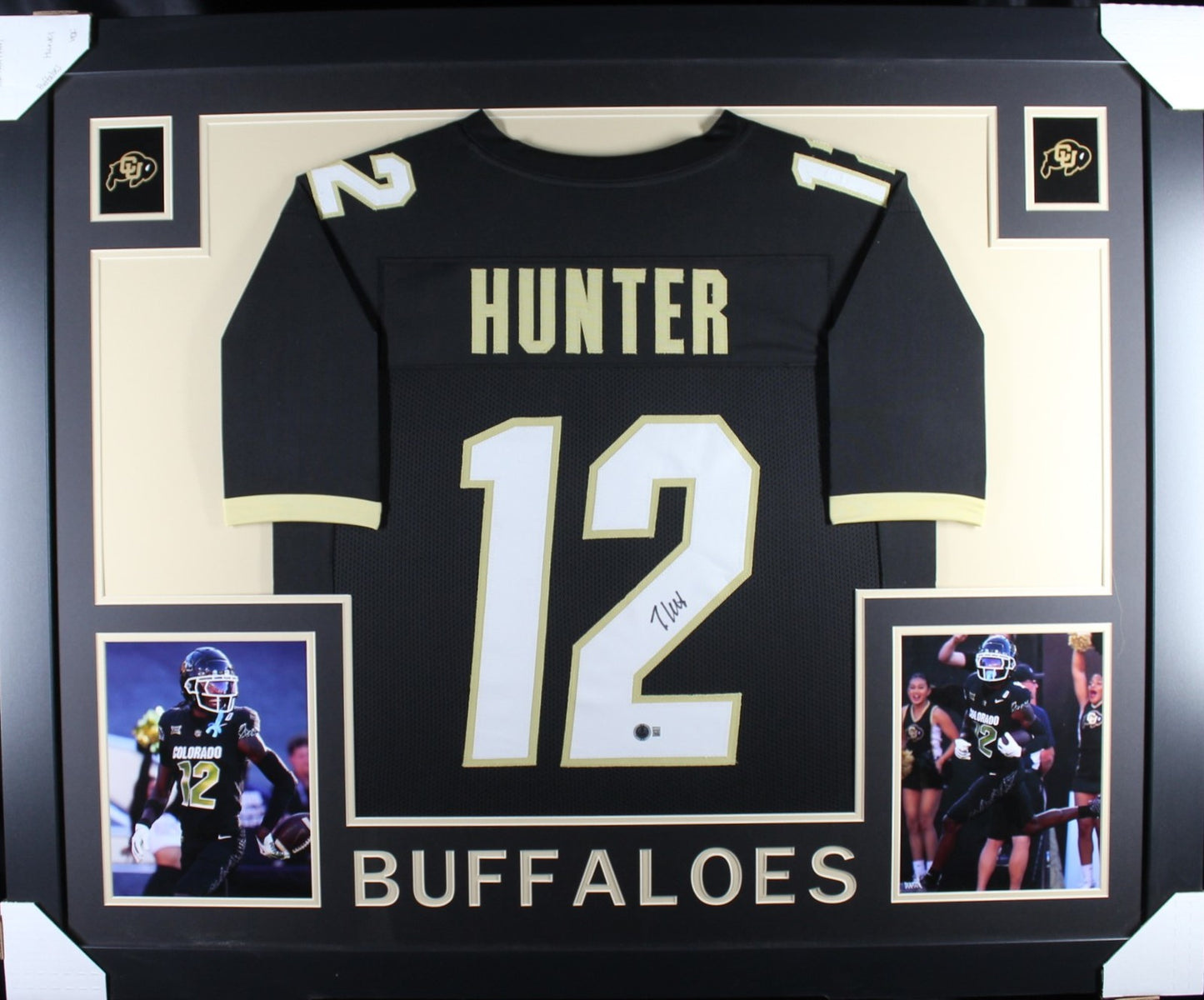 Travis Hunter Autographed Framed College Style Jersey