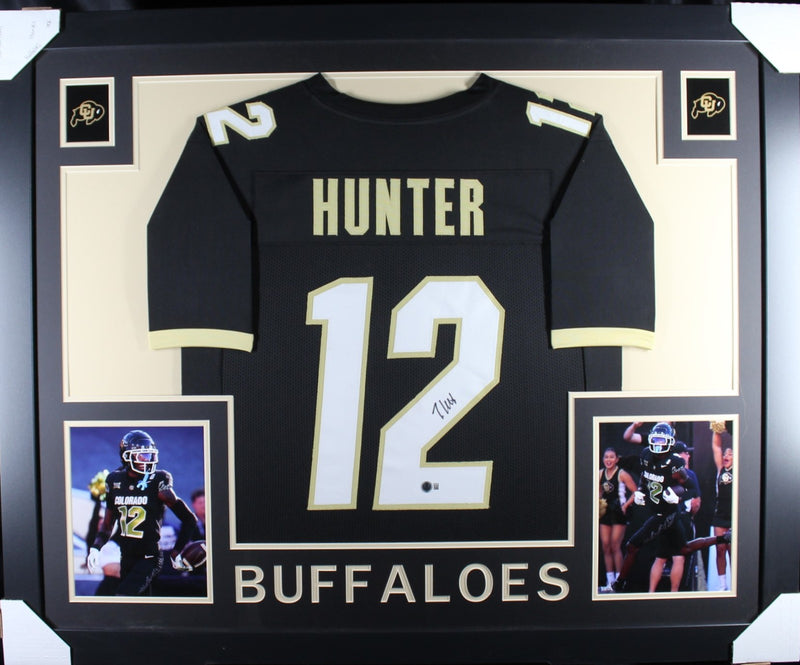 Travis Hunter Autographed Framed College Style Jersey