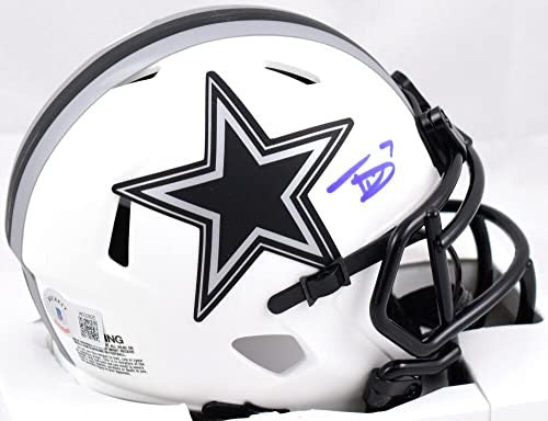 Trevon Diggs Signed Dallas Cowboys Lunar Speed Mini Helmet