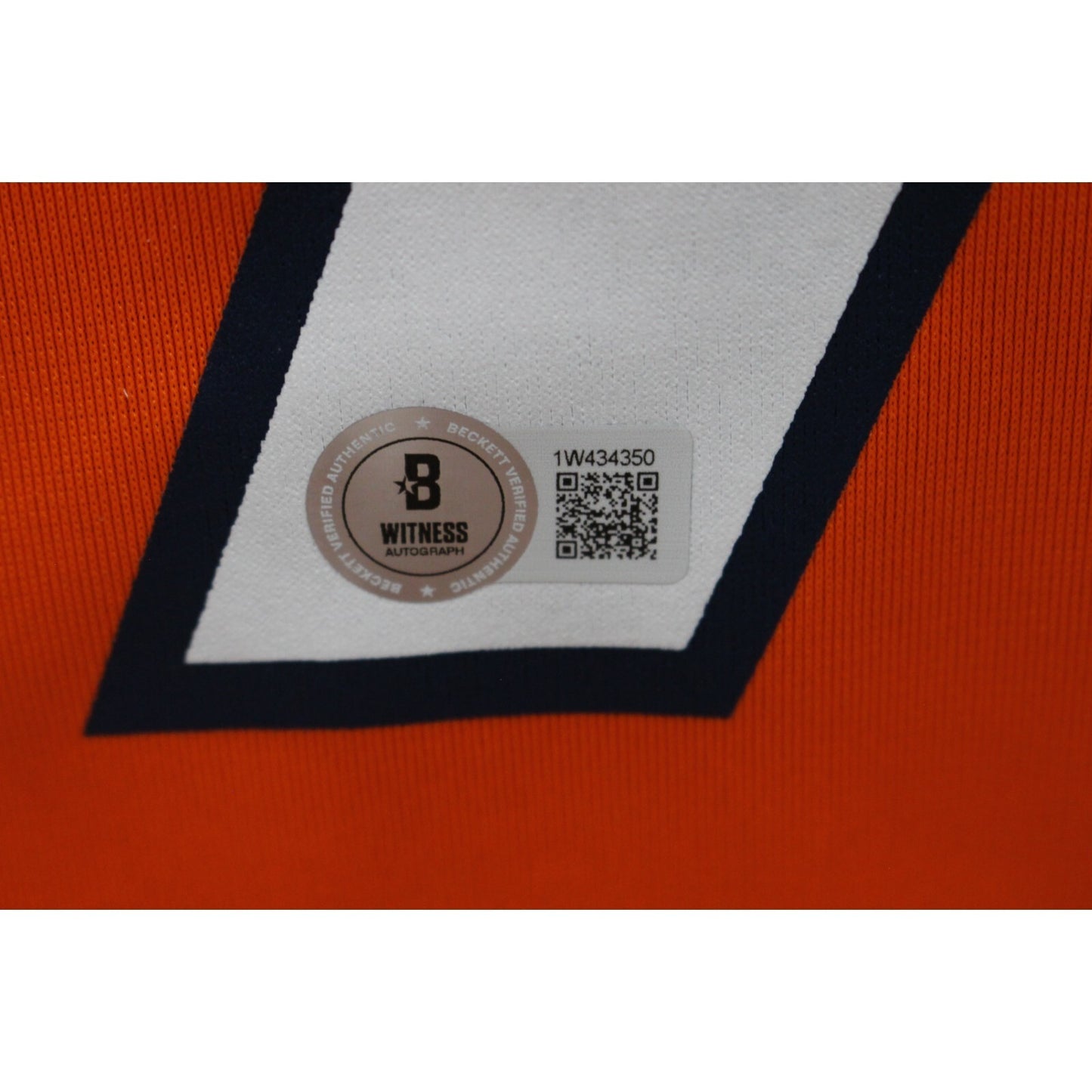 John Elway Denver Broncos Autographed Orange Nike Jersey