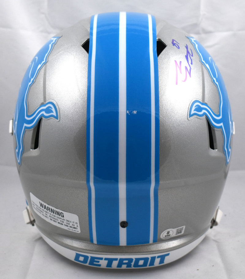 Sam LaPorta Signed Detroit Lions Full Size Speed Replica Helmet