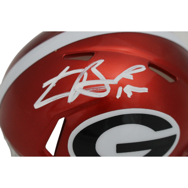 Carson Beck Autographed Georgia Bulldogs Riddell Flash Speed Mini Helmet