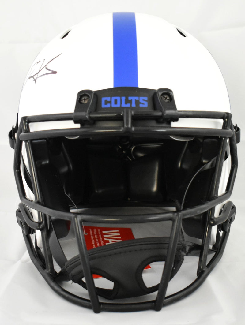 Edgerrin James Signed Indianapolis Colts Lunar Speed Authentic Helmet