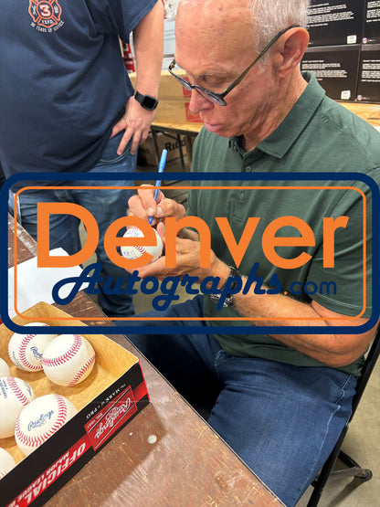 Alan Trammell Autographed Detroit Tigers Baseball with 4 Stats