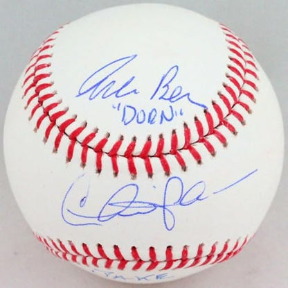 Charlie Sheen, Corbin Bernsen & Tom Berenger Signed Rawlings OML Baseball