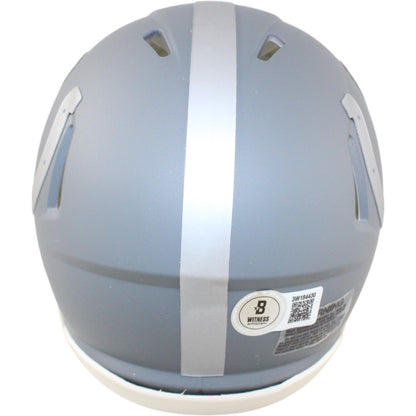 Edgerrin James Autographed Indianapolis Colts Slate Mini Helmet