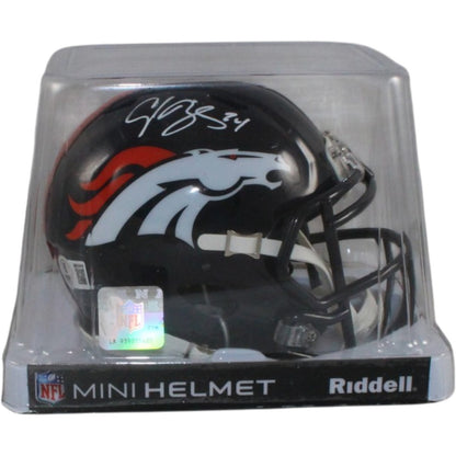 Champ Bailey Signed Denver Broncos Throwback Mini Helmet