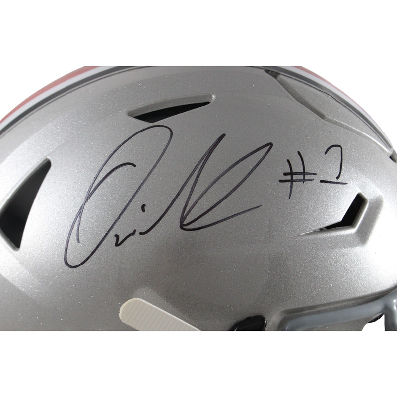 Quinshon Judkins Ohio State Buckeyes Signed Authentic SpeedFlex Helmet