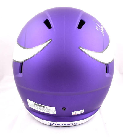 Warren Moon Signed Minnesota Vikings Full Size Speed Replica Helmet