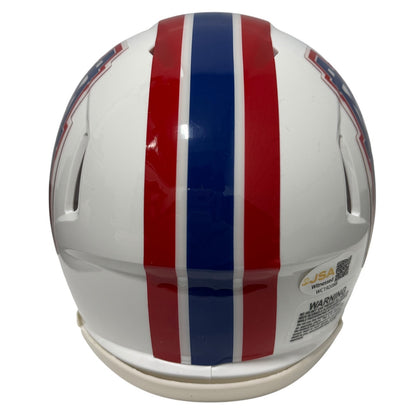 Robert Brazile Houston Oilers Signed Throwback Mini Helmet (HOF 18)