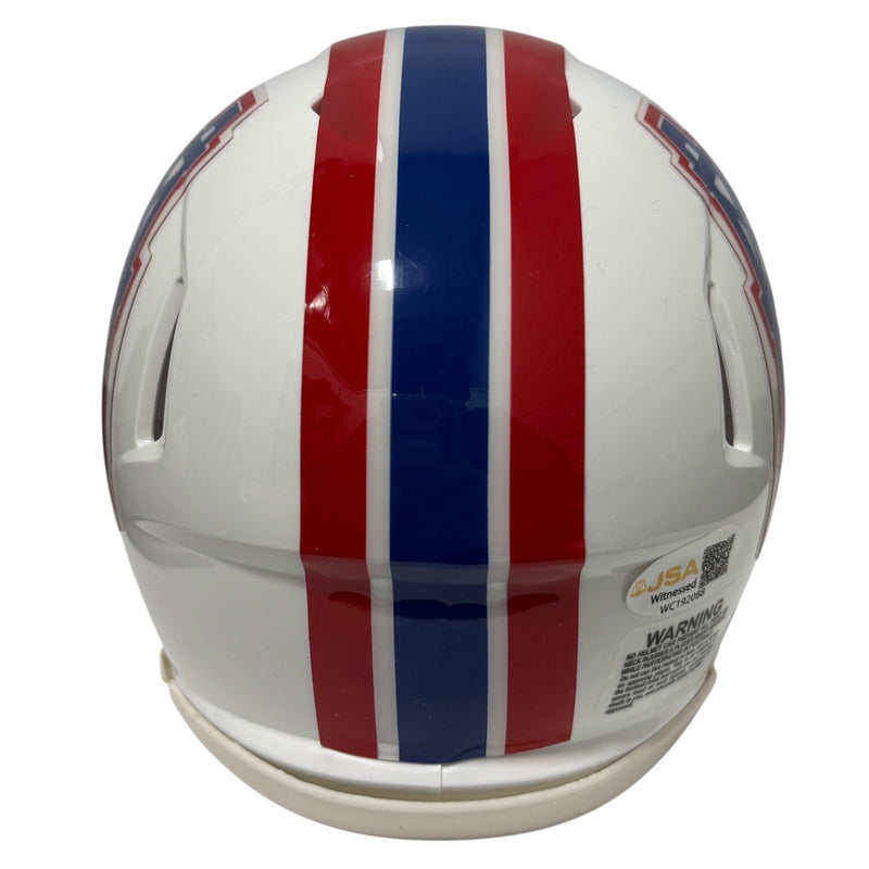 Robert Brazile Houston Oilers Signed Throwback Mini Helmet (HOF 18)