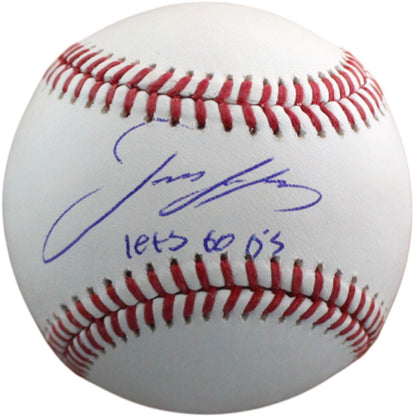 Jackson Holliday Autographed Baltimore Orioles MLB Baseball (Inscribed)