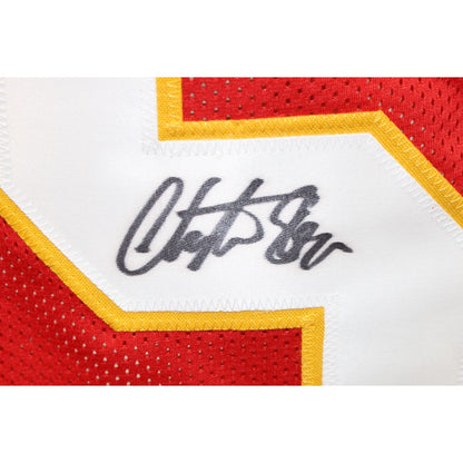 Christian Okoye Autographed Kansas City Chiefs Pro Style Jersey