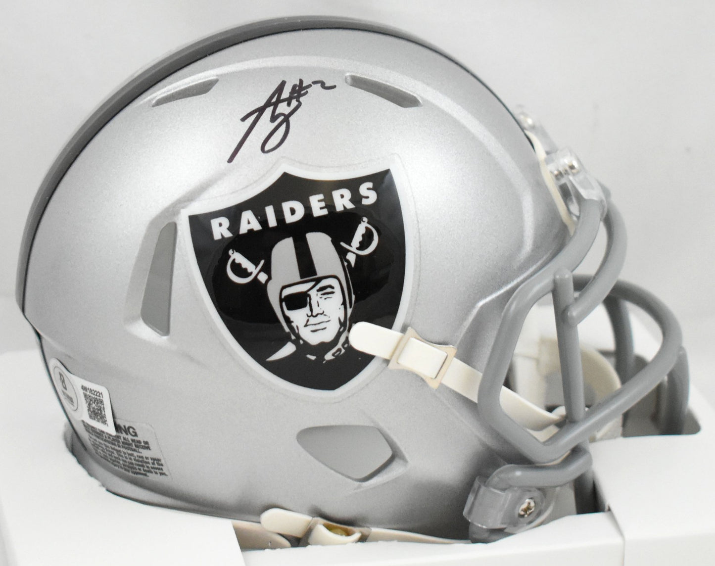 Ashton Jeanty Signed Las Vegas Raiders Speed Mini Helmet