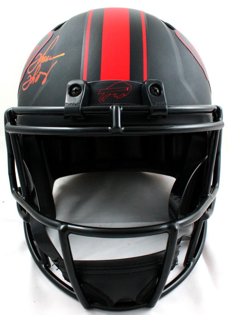 Jim Kelly, Andre Reed & Thurman Thomas Signed Buffalo Bills Eclipse Helmet