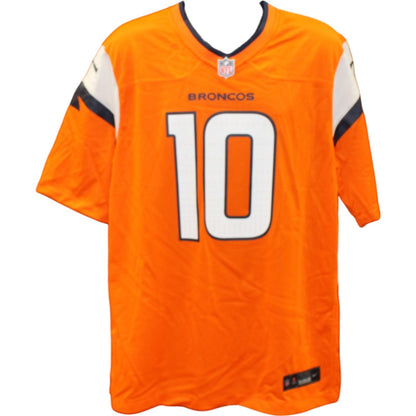Bo Nix Autographed Denver Broncos Orange Nike Jersey