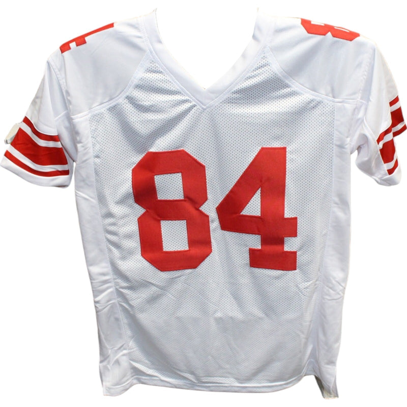Jalin Hyatt Autographed New York Giants Pro Style White Jersey Beckett